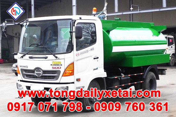 Xe Tải Hino FC9JESW Tưới Rửa Đường 6m3