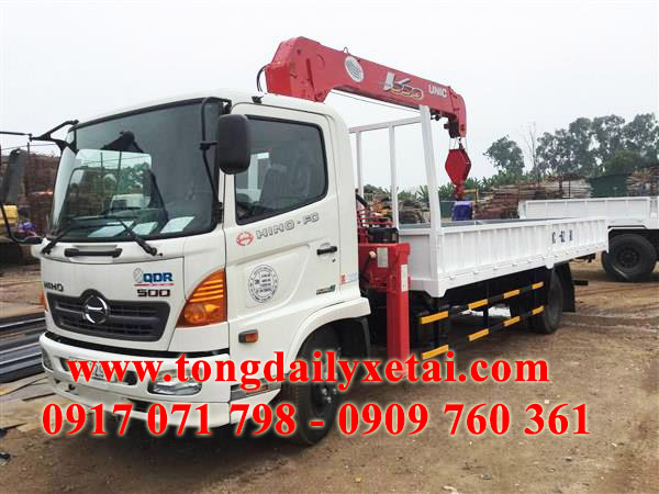 Xe Tải Hino 6.4 Tấn Gắn Cẩu 