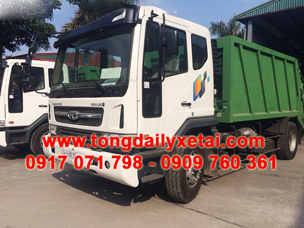 Xe Ép Rác Daewoo Thùng 9 Khối 2016