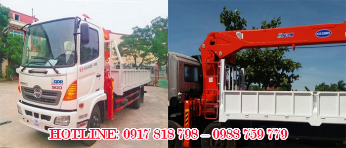 Xe Tải Hino Gắn Cẩu Kanglim