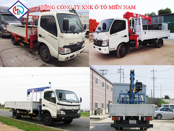 Xe Tải Hino 1.9 Tấn Gắn Cẩu