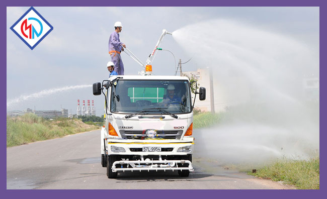 Xe Tải Hino Rửa Đường