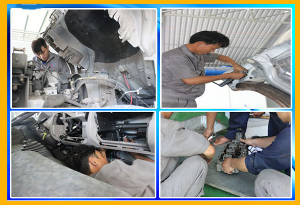 Bảo Dưỡng Xe Bồn Chở Cám Hino