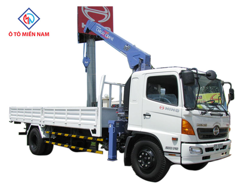 dòng xe tải Hino gắn cẩu